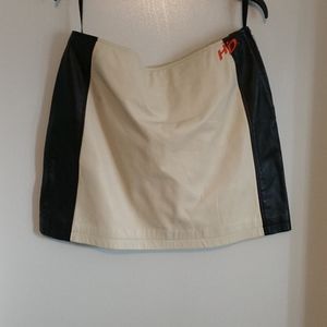 HARLEY-DAVIDSON leather mini skirt size 14